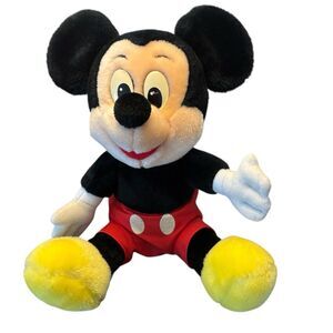 VINTAGE MICKEY MOUSE PLUSH 1970/80s  Walt Disney World Disneyland Stuffed 10”